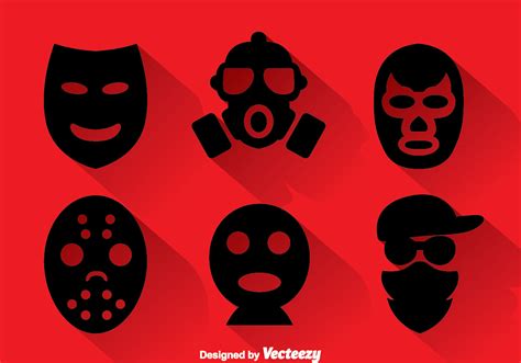 Robber Masks Collection 103751 Vector Art At Vecteezy
