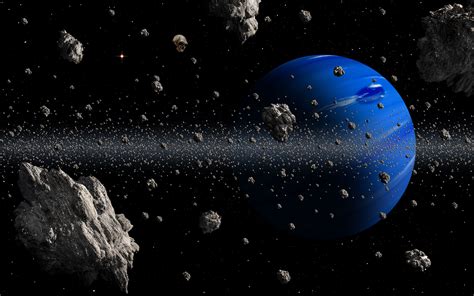 Download Wallpaper 2560x1600 Planet Asteroids Space Blue Asteroid