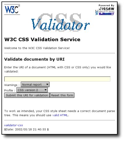 Question How Css Validator Test Suite