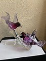 Murano glass birds on the branch | Etsy