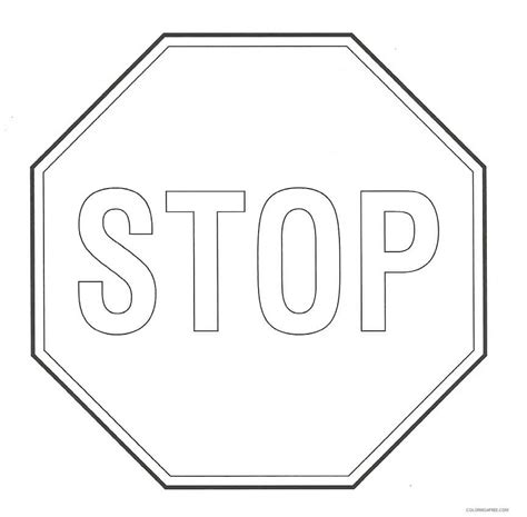Stop Sign Coloring Page Coloring Home The Best Porn Website