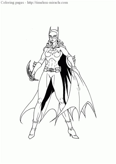 Batgirl Coloring Pages Timeless Miracle Com