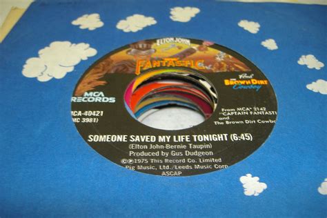 Elton John Someone Saved My Life Tonight Records Lps Vinyl And Cds