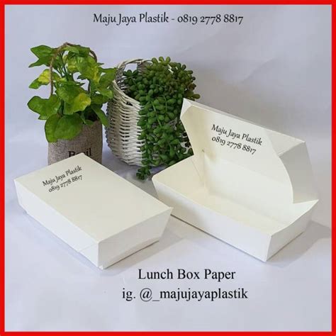 Berbagai desain dus nasi kekinian Kemasan Nasi Box Kekinian / Biar Paper Lunch Box Terlihat ...