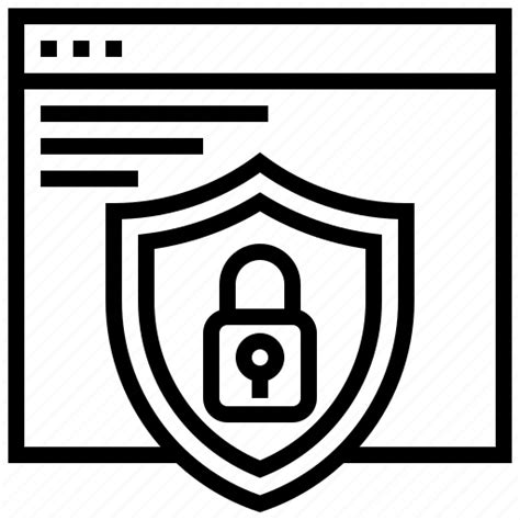 Application Protection Security Shield Web Website Icon Download