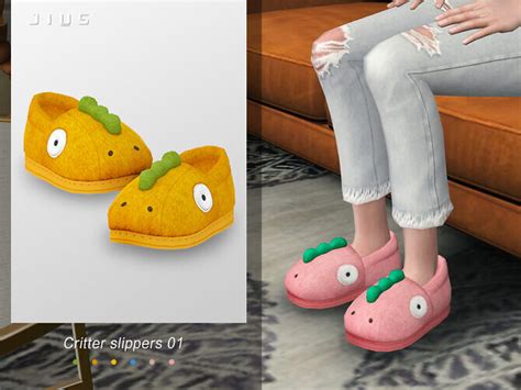 Critter Slippers 01 By Jius At Tsr Sims 4 Updates