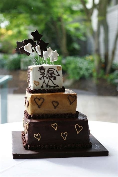 27 Ideas For Adorable And Unexpected Wedding Cakes