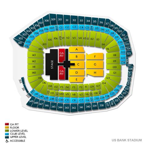 Us Bank Stadium Tickets And Us Bank Stadium Seating Charts 2022 Us