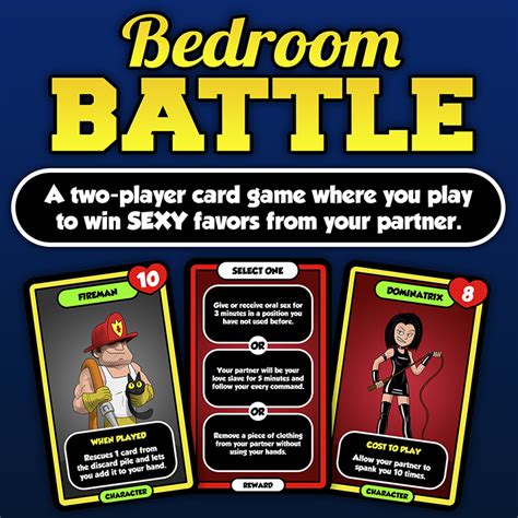 Bedroom Battle Card Game Lovetwoo