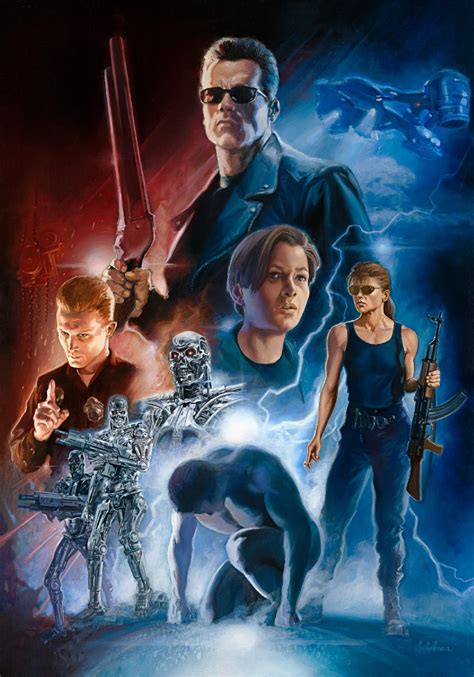 Terminator Painting By Leo Leibelman