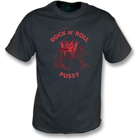Rock N Roll Pussy Mens Vintage T Shirt