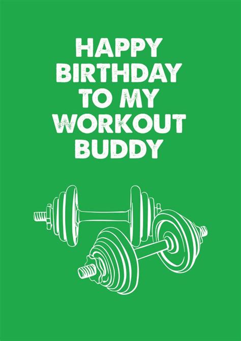 Happy Birthday Workout Buddy Thortful