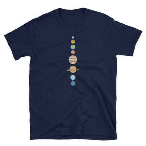 Planets Solar System Unisex Camiseta Camisa Divertida Etsy España