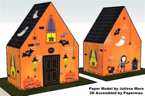Papermau Halloween Special Haunted House Treat Box Paper Modelby