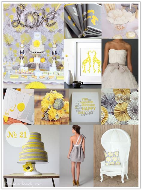 Gray And Yellow Wedding Gray Wedding Yellow Wedding Modern Wedding