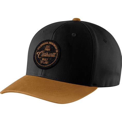 Carhartt Rugged Flex Fitted Canvas Built To Last Cap Mens
