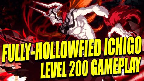 New Fully Hollowfied Ichigo Gameplay Bleach Brave Souls Youtube