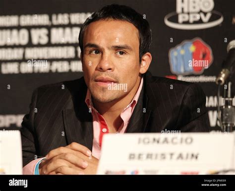 Boxer Juan Manuel Marquez At The Pacquiao Marquez Iii Press Conference