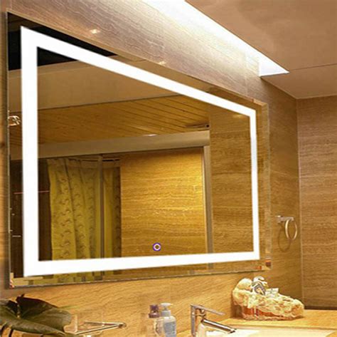 Chende hollywood style led dimmable makeup vanity mirror light kit with 14 bulbs. Bathroom Wall Mounted LED Lighted Vanity Mirror 31"X23"