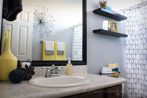 Fit Crafty Stylish And Happy Guest Bathroom Makeover