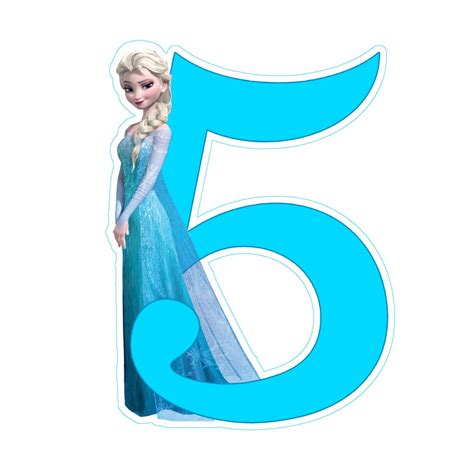 Elsa Frozen Digits Symbols Letters Party Elsa From Frozen Letter