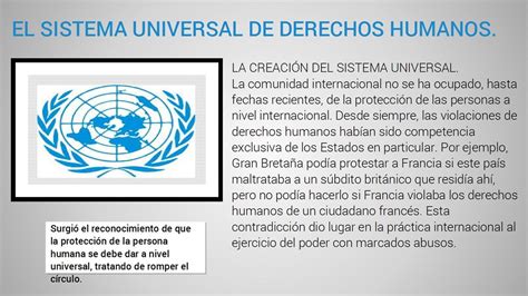 Que Es El Sistema Universal De Derechos Humanos