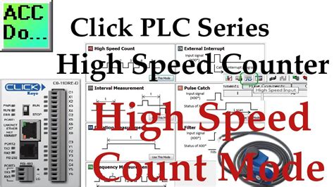 Click Plc High Speed Counter Input Mode High Speed Count Youtube