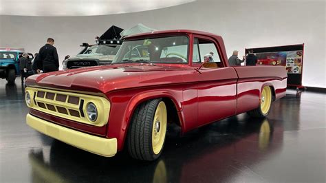 The Mopar Lowliner Concept Is A Stunning Restomod Dodge D200 Pickup For