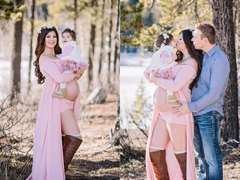 Justine Winter Maternity Session In Canmore Alberta Winter Lotus