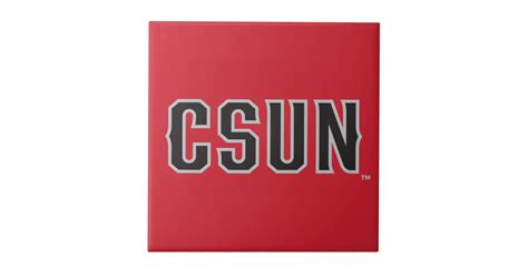 Csun Logo On Red Tile Zazzle