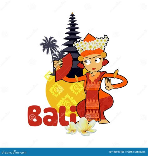 Bali Traditional Dancer Stock Illustration Illustration Of Cute