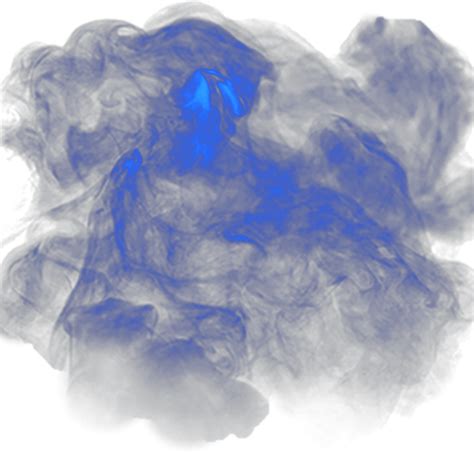 Blue Smoke Abstract