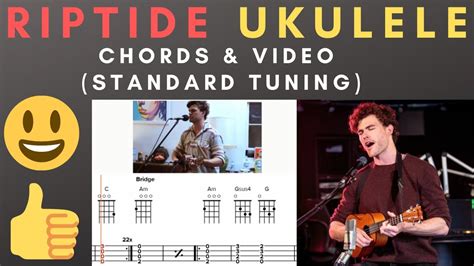 chorus am g c lady, running down to the riptide. Riptide for Ukulele (Chords with Video) - Standard Tuning ...