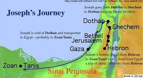 Josephs Journey From Dothan To Egypt Bible Joseph Pinterest Egypt