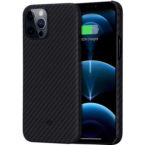 Pitaka Iphone 12 Pro Magez Case Karbon Vortek