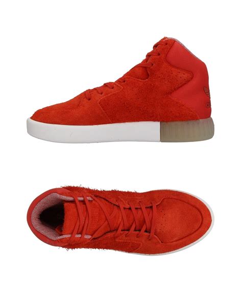 Adidas Originals Suede High Tops And Sneakers In Red Lyst