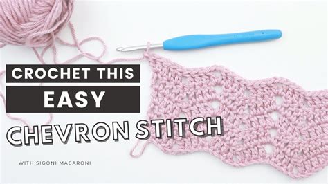 Cool Crochet Stitches Double Crochet Chevron Stitch Easy Baby Blanket