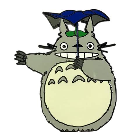 My Neighbor Totoro With Umbrella Badge Pins Ghibli Store