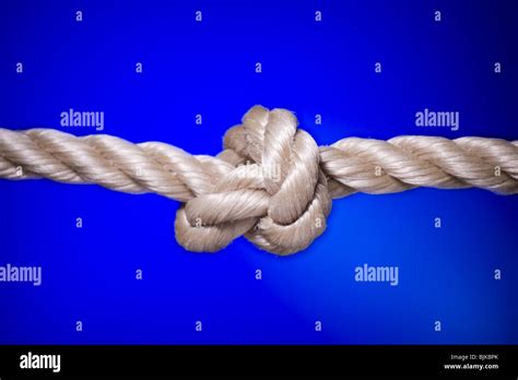 Rope With Knot Stock Photo Alamy