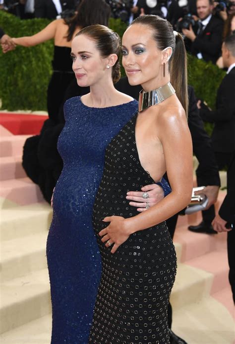 Emily Blunt And Olivia Wilde Pregnant Stars At The Met Gala