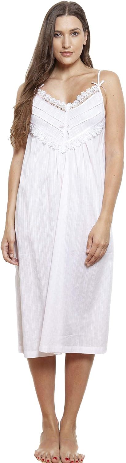 ladies white cotton nightdress cottonreal mada cotton lawn strappy nightdress uk