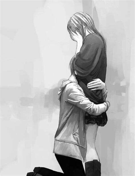 Anime Couple Sad Hug Good Galleries