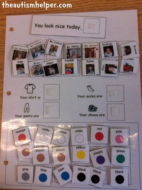 Complimenting Visual The Autism Helper Autism Activities Social