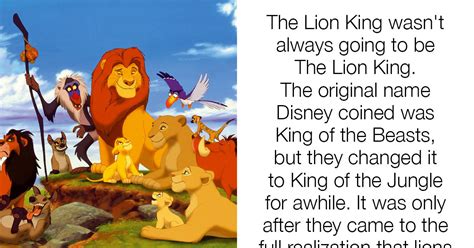 Surprisingly Interesting Facts You May Not Know About Disneys The Lion