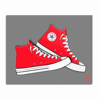 Converse Clipart Shoes Graphic Hanging Star Illustration