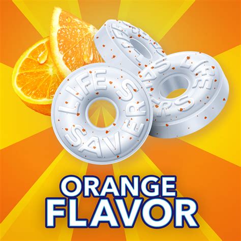 Lifesaver - Orange Mint - 5 LBs - Individually Wrapped Hard Candy
