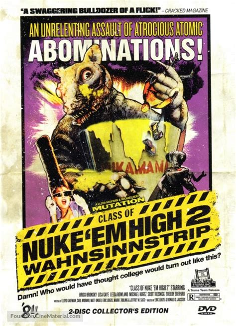 Class Of Nuke Em High Part Ii Subhumanoid Meltdown 1991 German Dvd Movie Cover