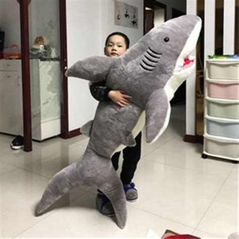 78 Giant Big Hung Shark Plush Soft Toys Stuffed Animals Doll Gray