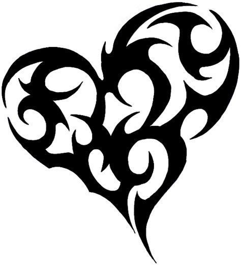 How To Draw A Tribal Heart Tattoo Design In Easy Steps Tutorial How To Draw Step By Step