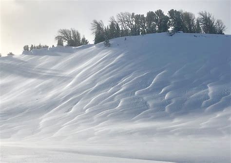 Wind Loaded Slope Buck Ridge Gallatin National Forest Avalanche Center